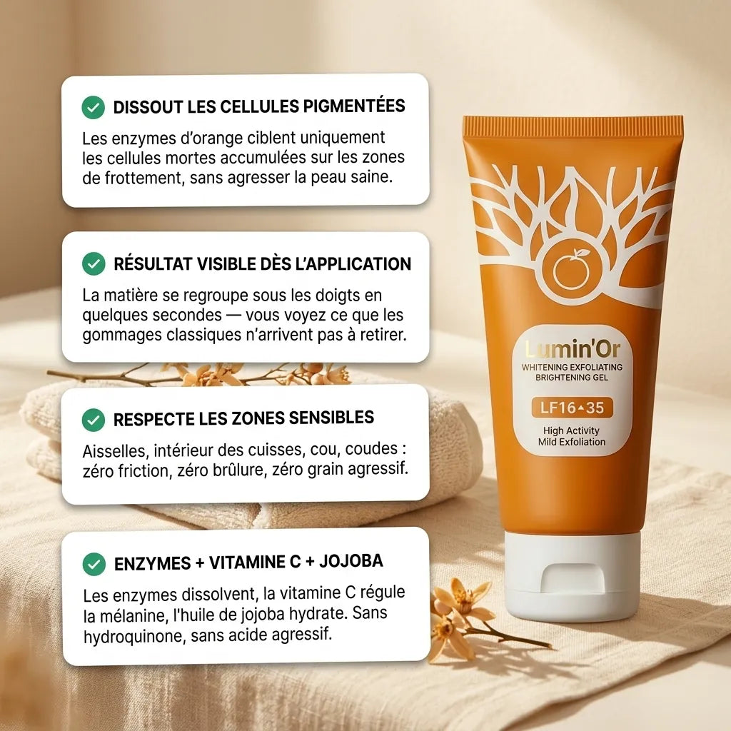 🍊 AVEC LE GEL EXFOLIANT Dites adieu aux taches